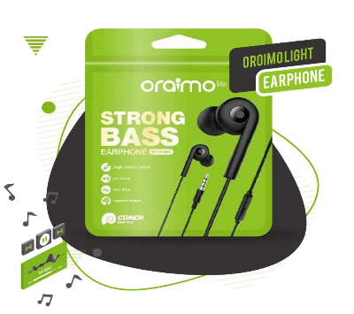 Picture of Oraimo CONCH E-10 STRONG BASS ORAIM Lite EARPHONE With MIC-Multicolor