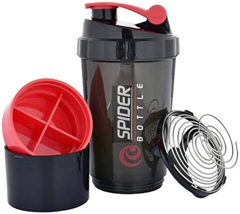 Picture of Stay Hydrated and Energized with the Spider Shaker Bottle Perfect for Gym - A Convenient Way to Mix Protein Shakes and Keep Going Through Your Workouts-Multicolor