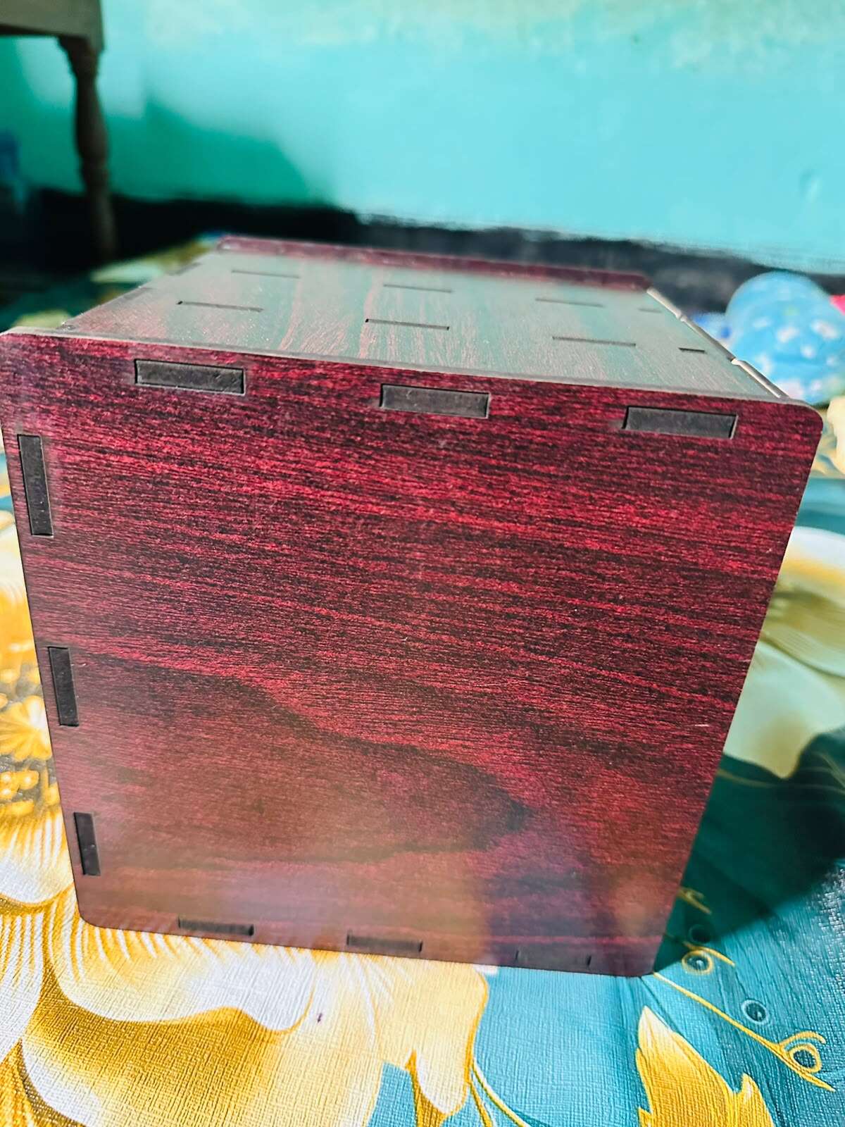 Picture of "Wooden Medicine Storage Box – First Aid Organizer Case for Home & Office"-Multicolor