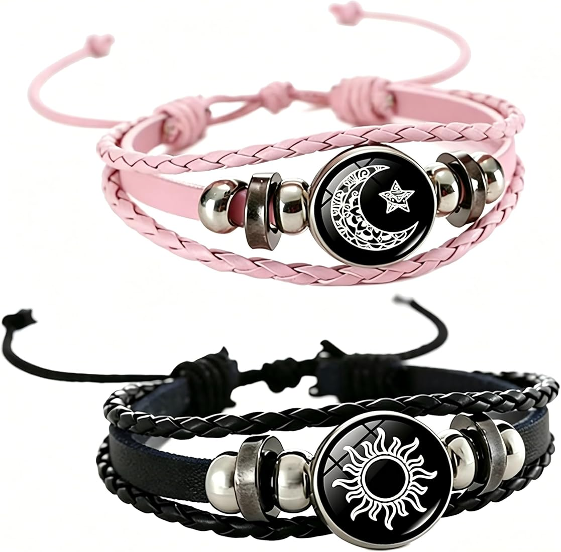 Picture of Sun & Moon Couple Bracelet set 2 piece-L