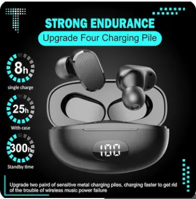 Picture of Uiisii Tws-T20 true wireless earbuds design for ultimate freedom-Black