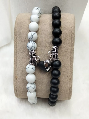 Picture of Magnetic Distance Bracelets For Couples Or Close Friends 2 piece-L
