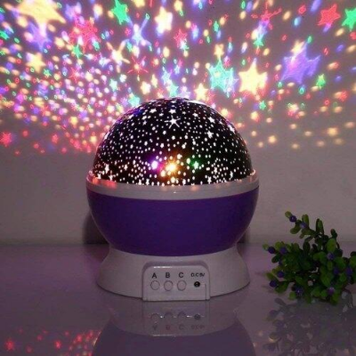 Picture of Star Master Rotating Sky Night Light Projector – Star And Moon Table Lamp-Multicolor