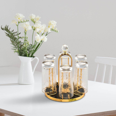 Picture of Golden Stainless Steel ST06 Glass Stand-Multicolor