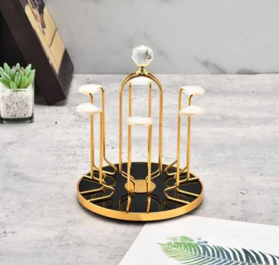 Picture of Golden Stainless Steel ST06 Glass Stand-Multicolor