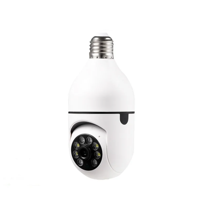Picture of High Quality Bulb System 360 Degree IP Camera V380 HD WiFi Robot Wireless Mini CC Camera IP Webcam , Security Cam Patch Socket Free