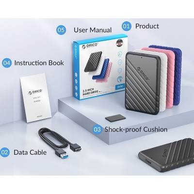 Picture of Orico 2.5 inch USB 3.0 1TB External HDD