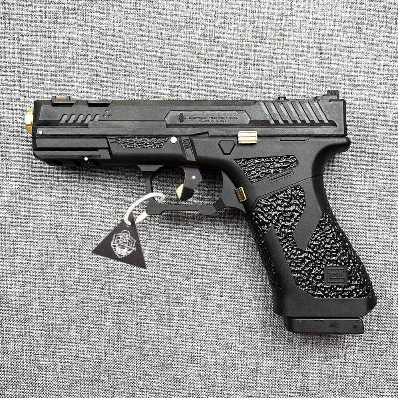 Picture of Taran Tactics GLOCK Blowback P'is'tol Toy Gun Shell Ejecting, Metal Shooting Pi'st'ol, Air Pi'sto', glock auto shell ejection blowback toy - Black