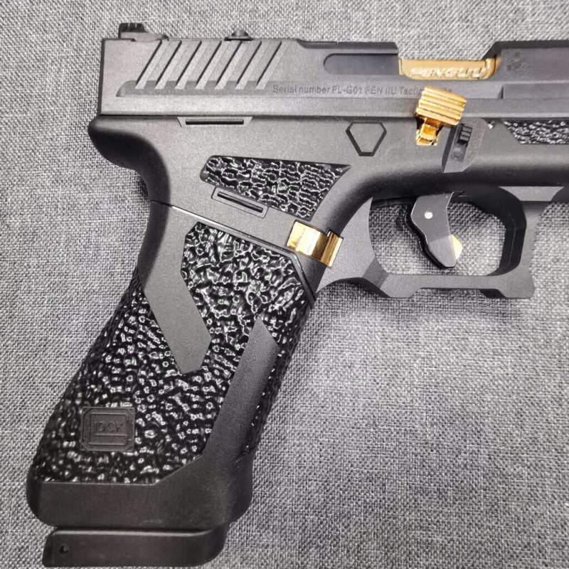 Picture of Taran Tactics GLOCK Blowback P'is'tol Toy Gun Shell Ejecting, Metal Shooting Pi'st'ol, Air Pi'sto', glock auto shell ejection blowback toy - Black