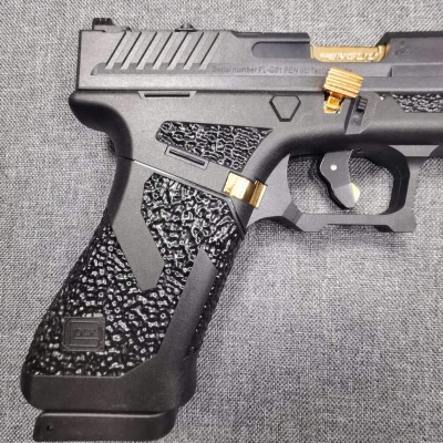 Picture of Taran Tactics GLOCK Blowback P'is'tol Toy Gun Shell Ejecting, Metal Shooting Pi'st'ol, Air Pi'sto', glock auto shell ejection blowback toy - Black