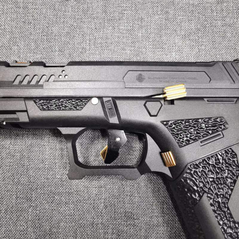 Picture of Taran Tactics GLOCK Blowback P'is'tol Toy Gun Shell Ejecting, Metal Shooting Pi'st'ol, Air Pi'sto', glock auto shell ejection blowback toy - Black