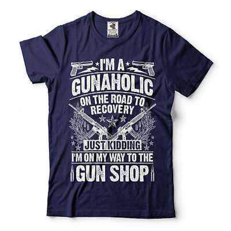 Picture of I'm A Gunaholic Premium Fabric Soft and comfortable T-shirt With Your Name - Gun t-shirt - T-shirt for Man