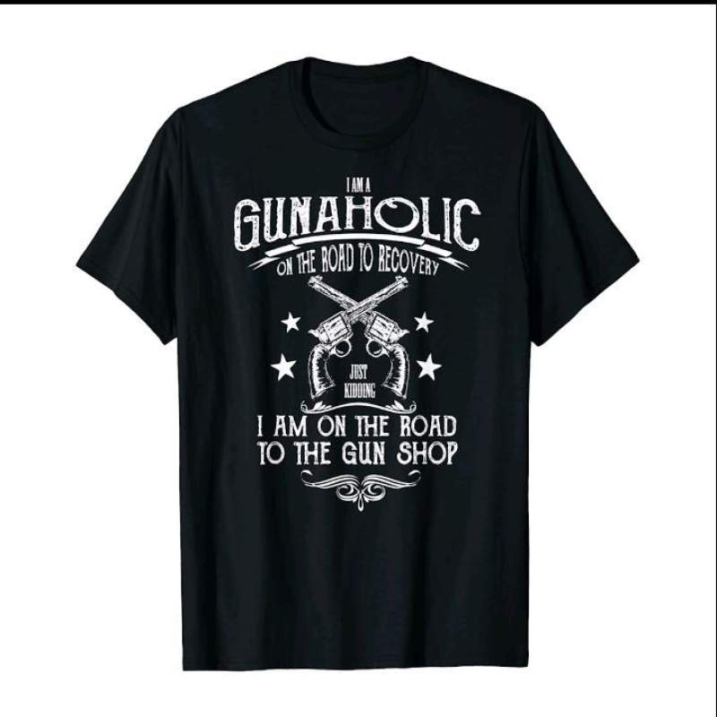 Picture of I'm A Gunaholic Premium Fabric Soft and comfortable T-shirt With Your Name - Gun t-shirt - T-shirt for Man