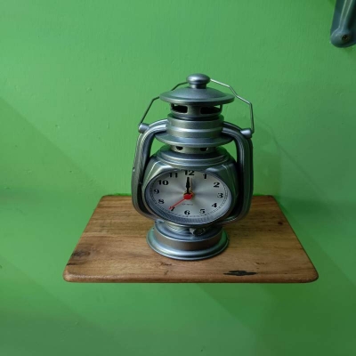 Picture of Hurricane Table Clock - Alarm Clock - Hurricane Design Alarm Clock - Silver
