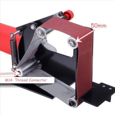 Picture of Used Electric Iron Angle Grinder Sanding Belt M14 Adapter for 115 125 Sanding Machine Grinding Polishing Machine Parts Kits - Black