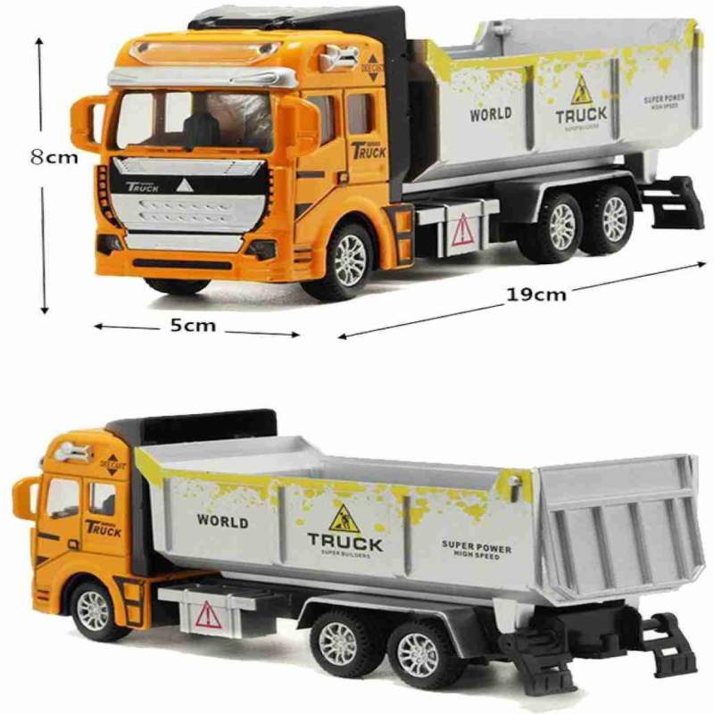 Picture of Back force Metal Trucks Toy, Metal Dump  Truck Toy for Kids,  Metal Toy Excavator For Kids - Children Toy Trump - Kids Toy - Yellow