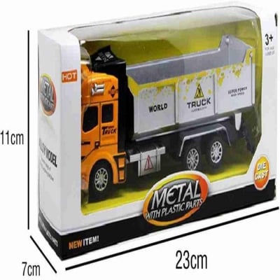 Picture of Back force Metal Trucks Toy, Metal Dump  Truck Toy for Kids,  Metal Toy Excavator For Kids - Children Toy Trump - Kids Toy - Yellow