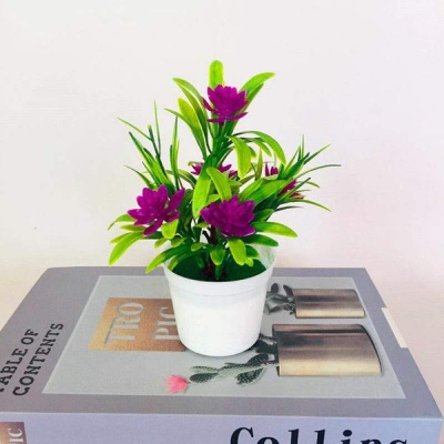 Picture of Artificial Flowers - Table and desk Decoration Plants - Plastic Tree and grass Flower - Artificial Green Tree Flower - Home Decoration Flowers