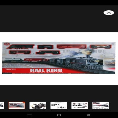 Picture of Model Train Set for Boys -  Electric Battery Operated Train Set Toy for Kids - Multi-Color Train