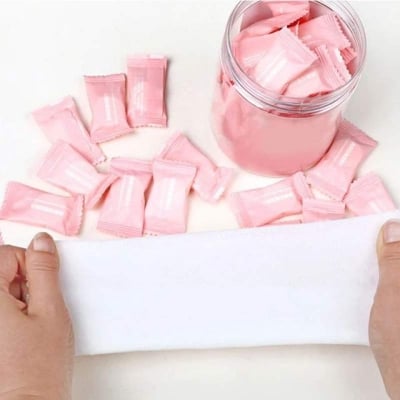 Picture of 20 pis Magic Tablet Coin Tissue Mini Compressed Towels Disposable Tablet Towel Cotton Coin Tissue Wipes for Travel Camping Beauty
