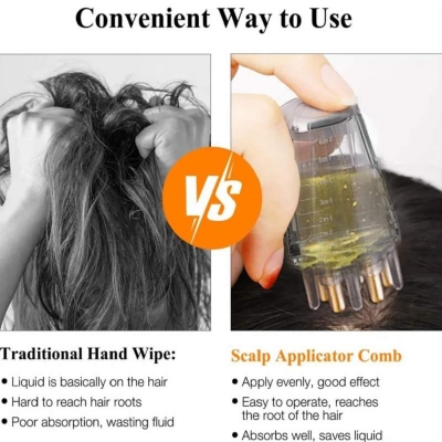 Picture of 6ml Scalp Applicator Liquid Guiding Hair Growth Comb Serum Oil Apply Massager