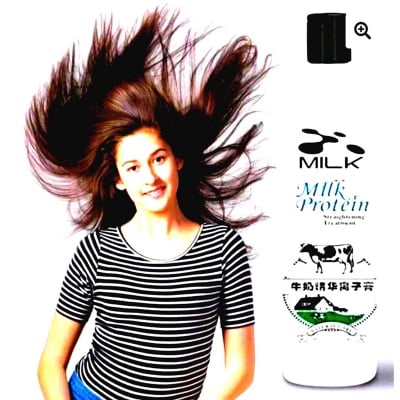 Picture of milk protin hair style