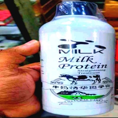 Picture of milk protin hair style