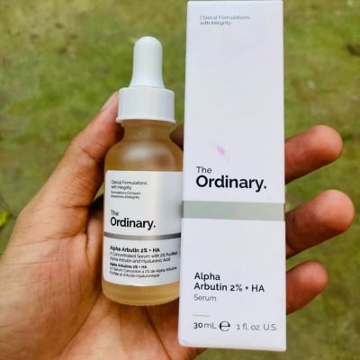 Picture of Alpha Arbutin 2 Percent HA Serum Skin Brightening Dark Spot Corrector Hyaluronic Acid Facial Care