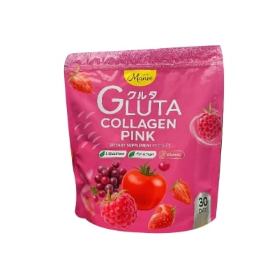 Picture of Manee Gluta Collagen Pink 1Pack 30 Sachets 100% Authentic - Black