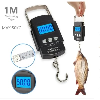 Picture of Digital Portable Weight Scale 50 Kg - Black - Silver