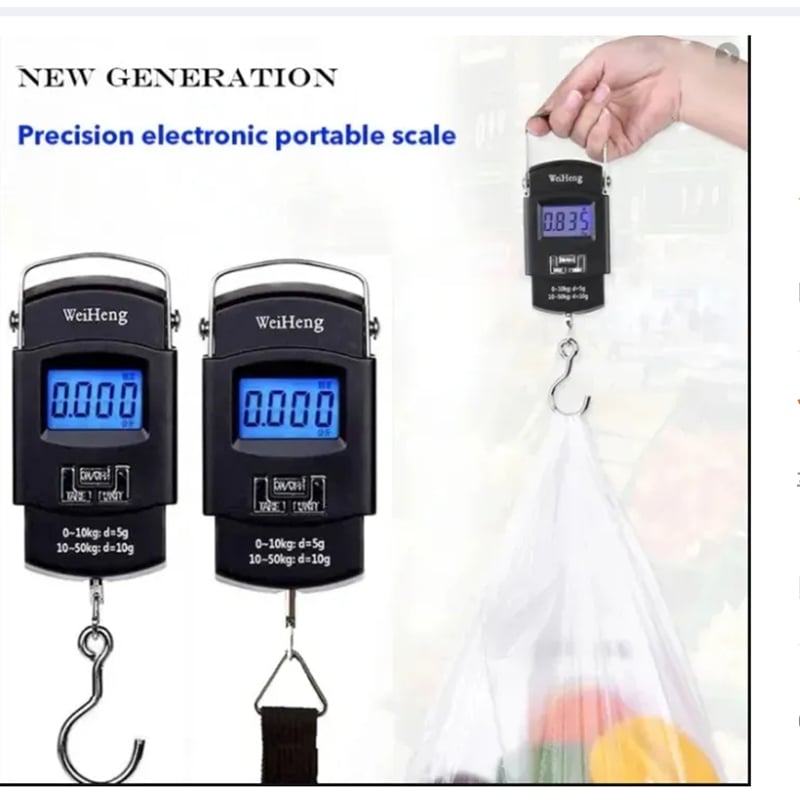 Picture of Digital Portable Weight Scale 50 Kg - Black - Silver