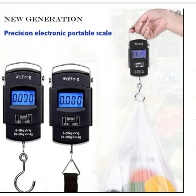 Picture of Digital Portable Weight Scale 50 Kg - Black - Silver