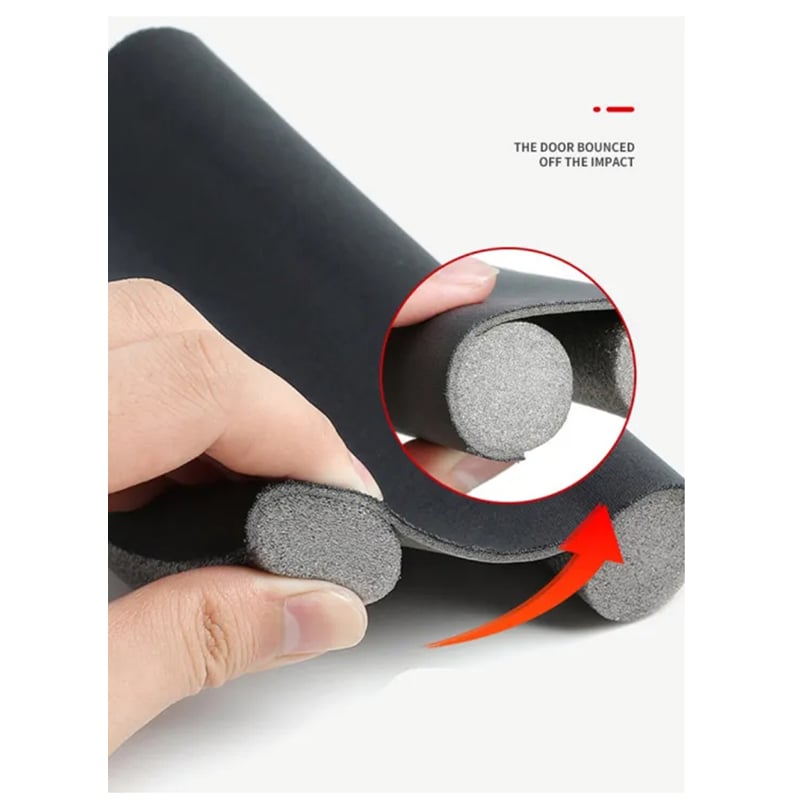 Picture of 36 inches Door Bottom Seal EVA Door Seal Gap Under Door Glue-free SoundProof Windproof Dustproof Foldable Door Bottom Foam Sealing Strip - White