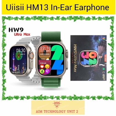 Picture of HW9 Ultra Max Smart Watch 49mm Amoled Display-(GREEN-GREY)