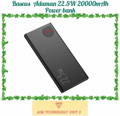 Picture of Baseus Adaman High Power 22.5W 20000 mAh Powerbank-Black