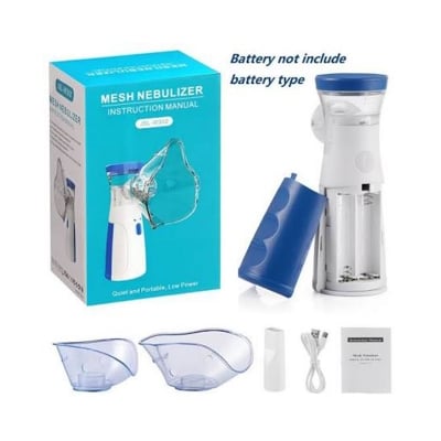Picture of Portable Mesh Nebulizer Machine – Handheld Ultrasonic Inhaler for Kids & Adults
