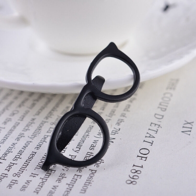 Picture of Spectacles Casual Metal Tie Clip For Men Shirt Accessories (Black)