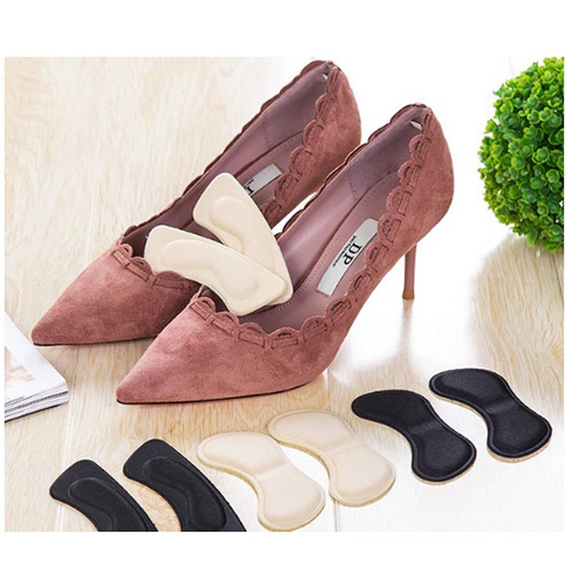 Picture of 1 Pair Anti slip Soft Foam back Heel Grip Insert Heel Cushion Pad-Brown