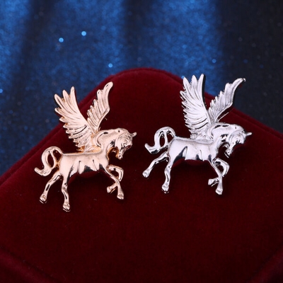 Picture of Pegasus mini brooch pin buckle golden for men women outfit accessories (Pegasus (Small))