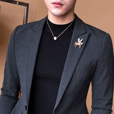 Picture of Pegasus mini brooch pin buckle golden for men women outfit accessories (Pegasus (Small))