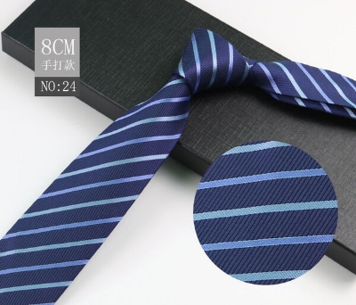 Picture of Elegant Classic Men's Multi-Color Business Necktie 8cm Width - No Box (No: 24,Int: One size)