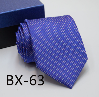 Picture of Elegant Classic Men's Multi-Color Business Necktie 8cm Width - No Box (BX-63,Int: One size)