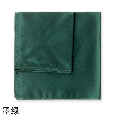 Picture of New Men Silk Satin Plain Color Pocket Square for Business Suit Accessories 22x22cm (Army Green,M)