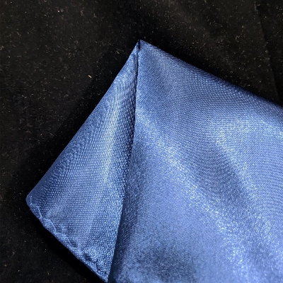 Picture of New Men Silk Satin Plain Color Pocket Square for Business Suit Accessories 22x22cm (Light blue,M)