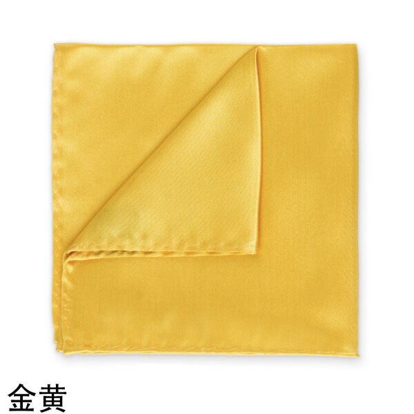 Picture of New Men Silk Satin Plain Color Pocket Square for Business Suit Accessories 22x22cm (Glow Yellow,M)