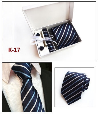 Picture of Men's Formal & Casual Polyester Silk Neck Tie 4 Item Set Box For Fashionable Outlook (K-17,Int: One size)