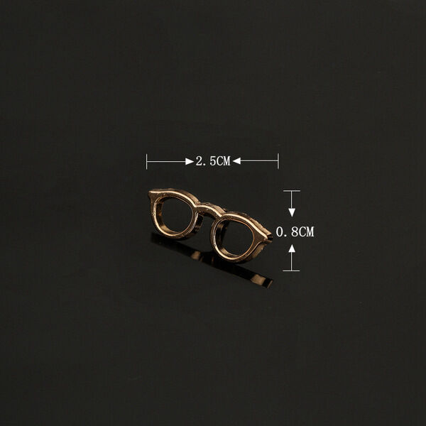Picture of Mens Fashion Brooch Suit Dress Accessories Enamel Glass Frame Brooch (Golden Frame (Small))