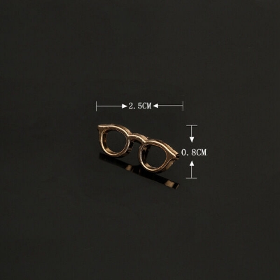 Picture of Mens Fashion Brooch Suit Dress Accessories Enamel Glass Frame Brooch (Golden Frame (Small))