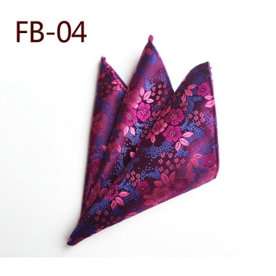 Picture of Men’s Luxury Paisley Pocket Square – Polyester Yarn Handkerchief for Suit & Blazer (25 x 25 cm, 1 Pc) (FB-04,Int: One size)