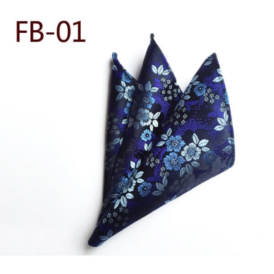 Picture of Men’s Luxury Paisley Pocket Square – Polyester Yarn Handkerchief for Suit & Blazer (25 x 25 cm, 1 Pc) (FB-01,Int: One size)